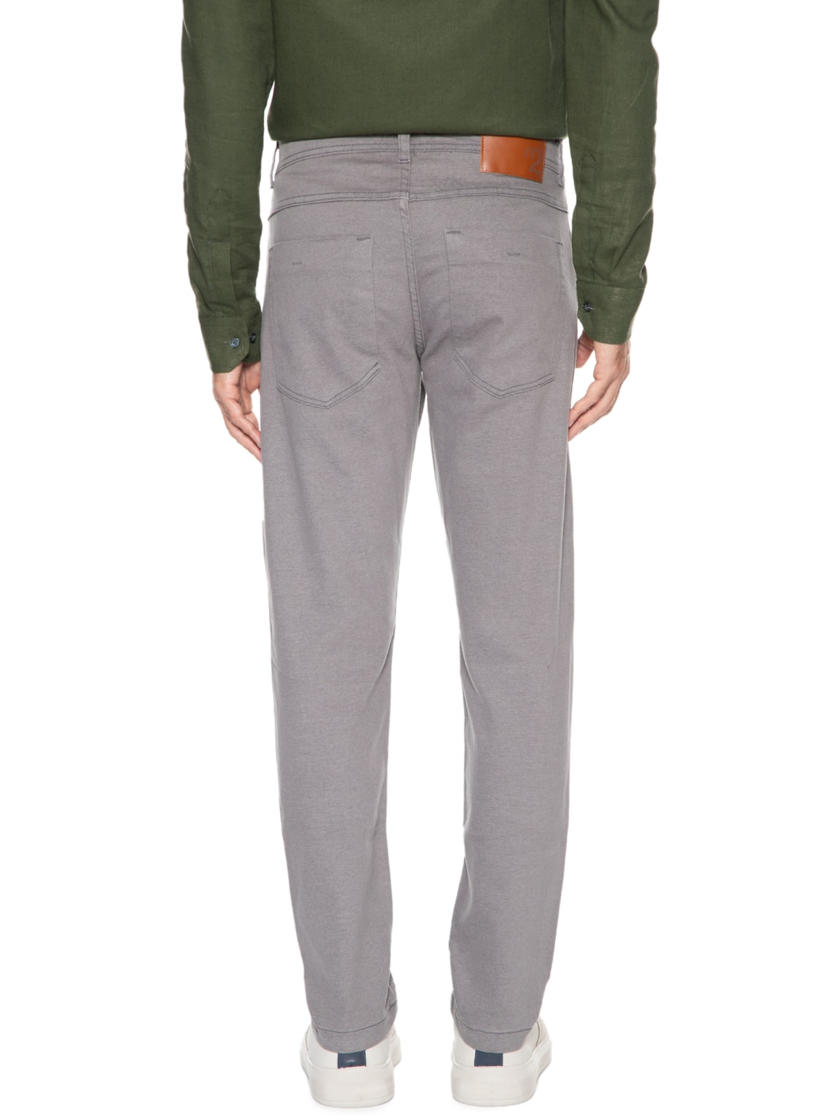 Calça Masculina Slim Color Cinza '2 Essential