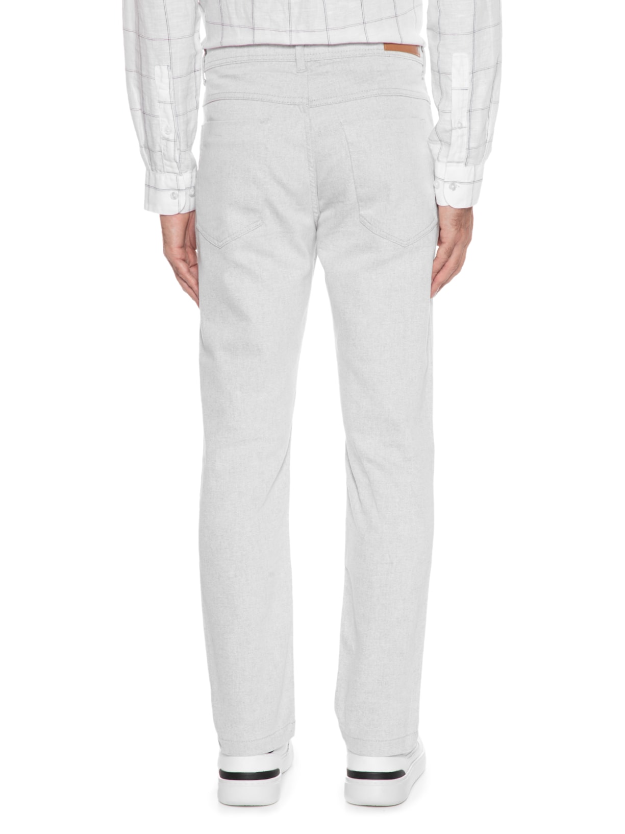 Calça Masculina Slim Color Off White '2 Essential