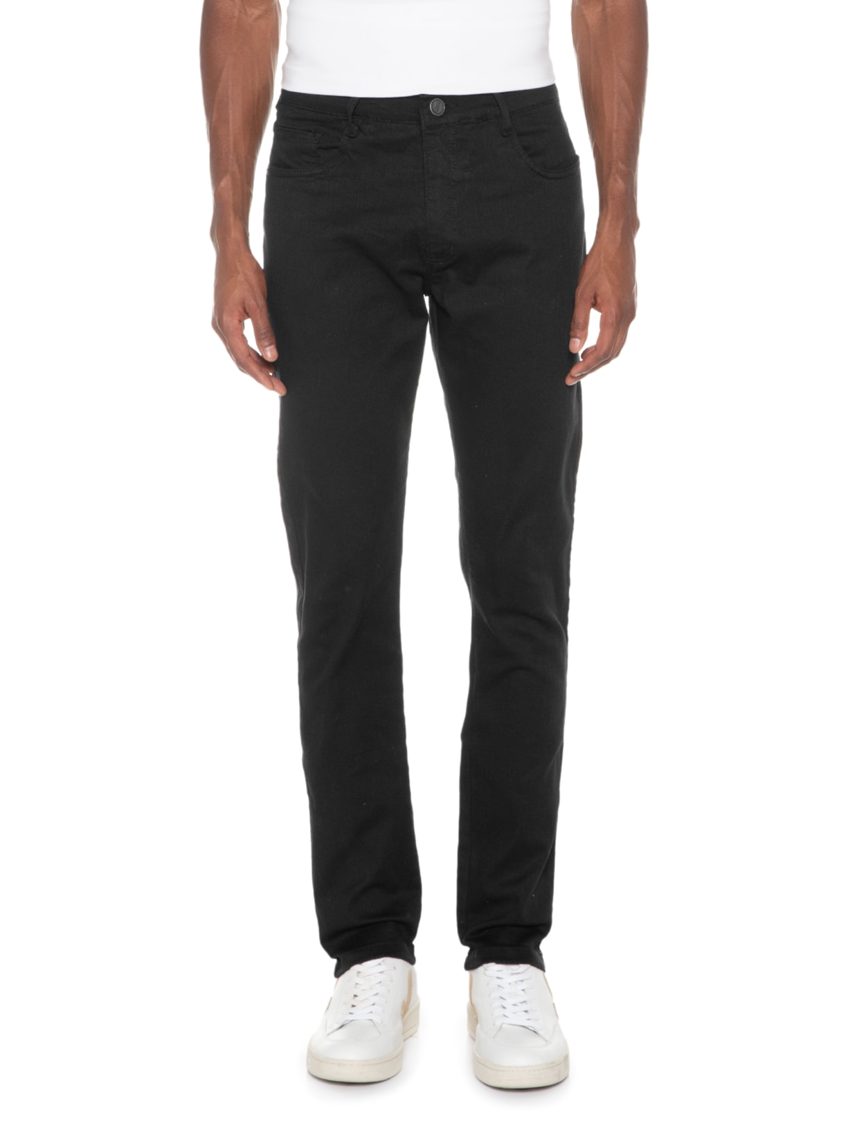 Calça Masculina Slim Color Preto '2 Essential
