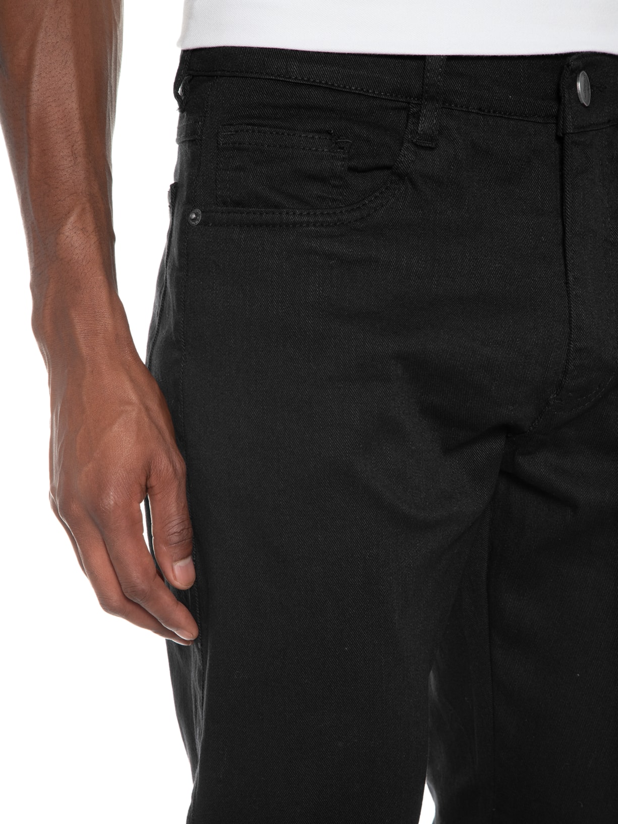 Calça Masculina Slim Color Preto '2 Essential