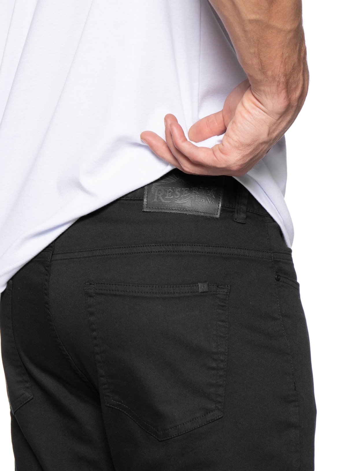 Calça Masculina Slim Color Preto Reserva