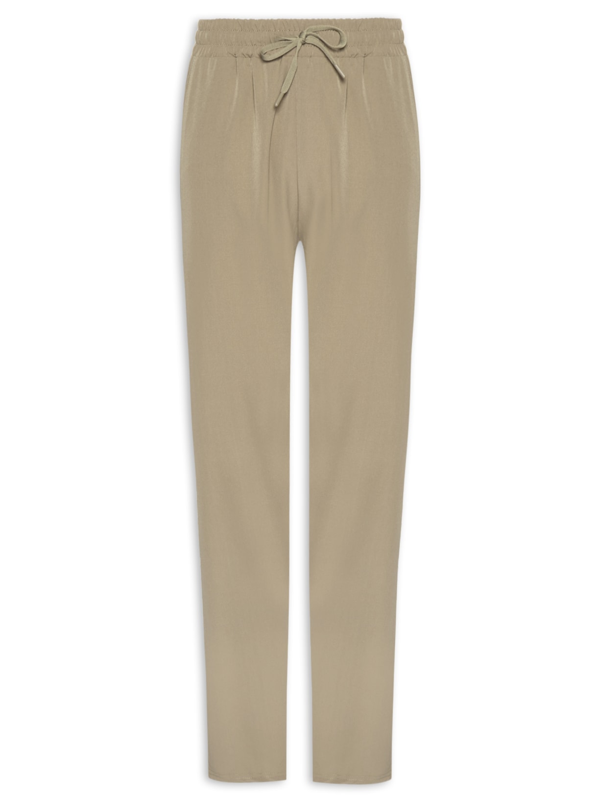 Calça Masculina Slim Com Elástico No Cós Verde Basiq Men