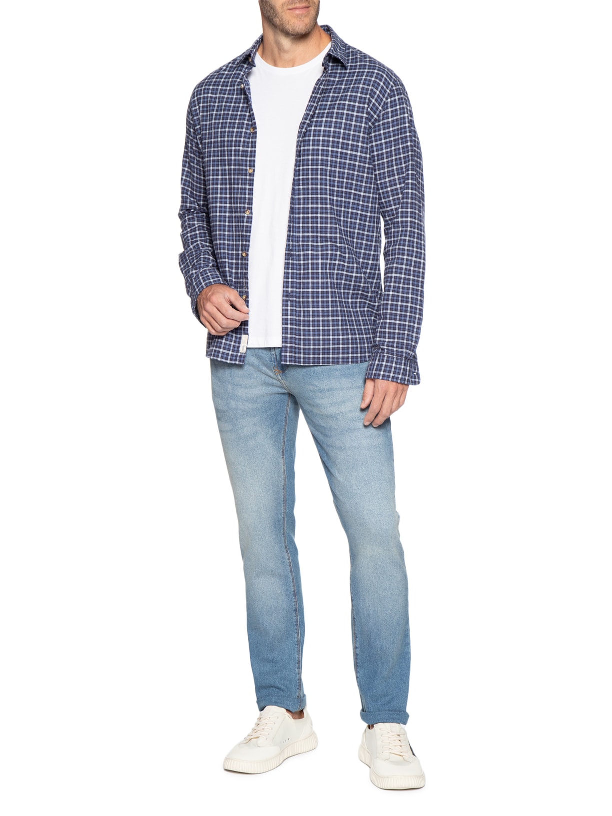 Calça Masculina Slim Fit Jeans Brooklyn  Azul Pineapple