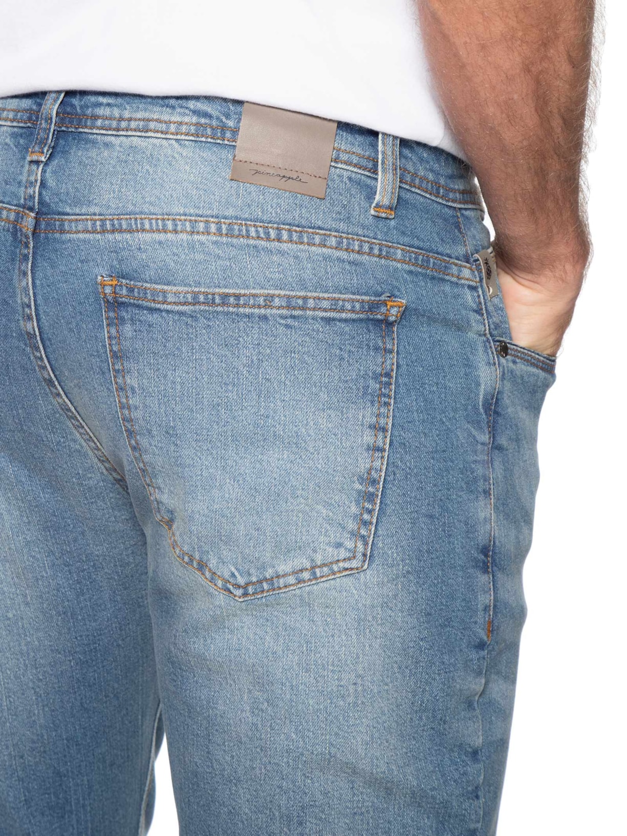 Calça Masculina Slim Fit Jeans Brooklyn  Azul Pineapple