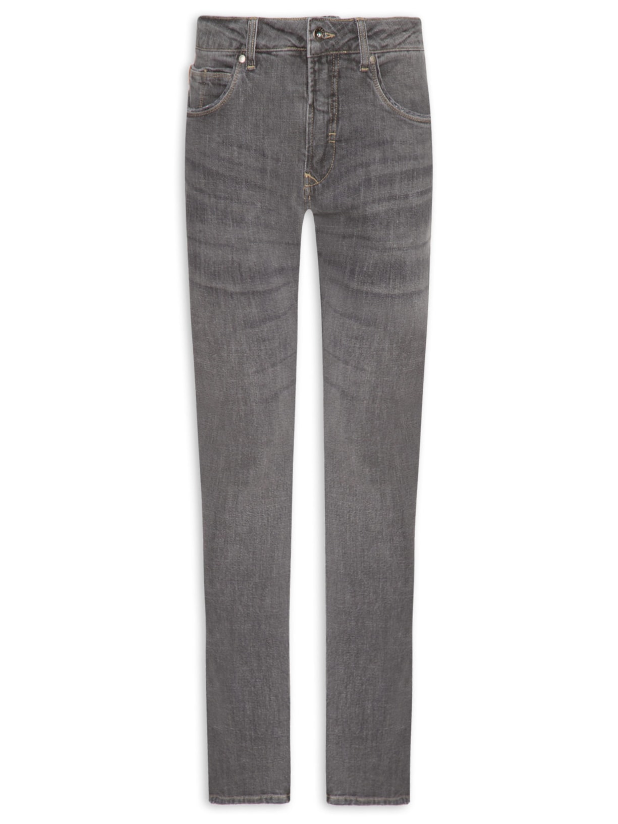 Calça Masculina Slim Fit Washed - Preto