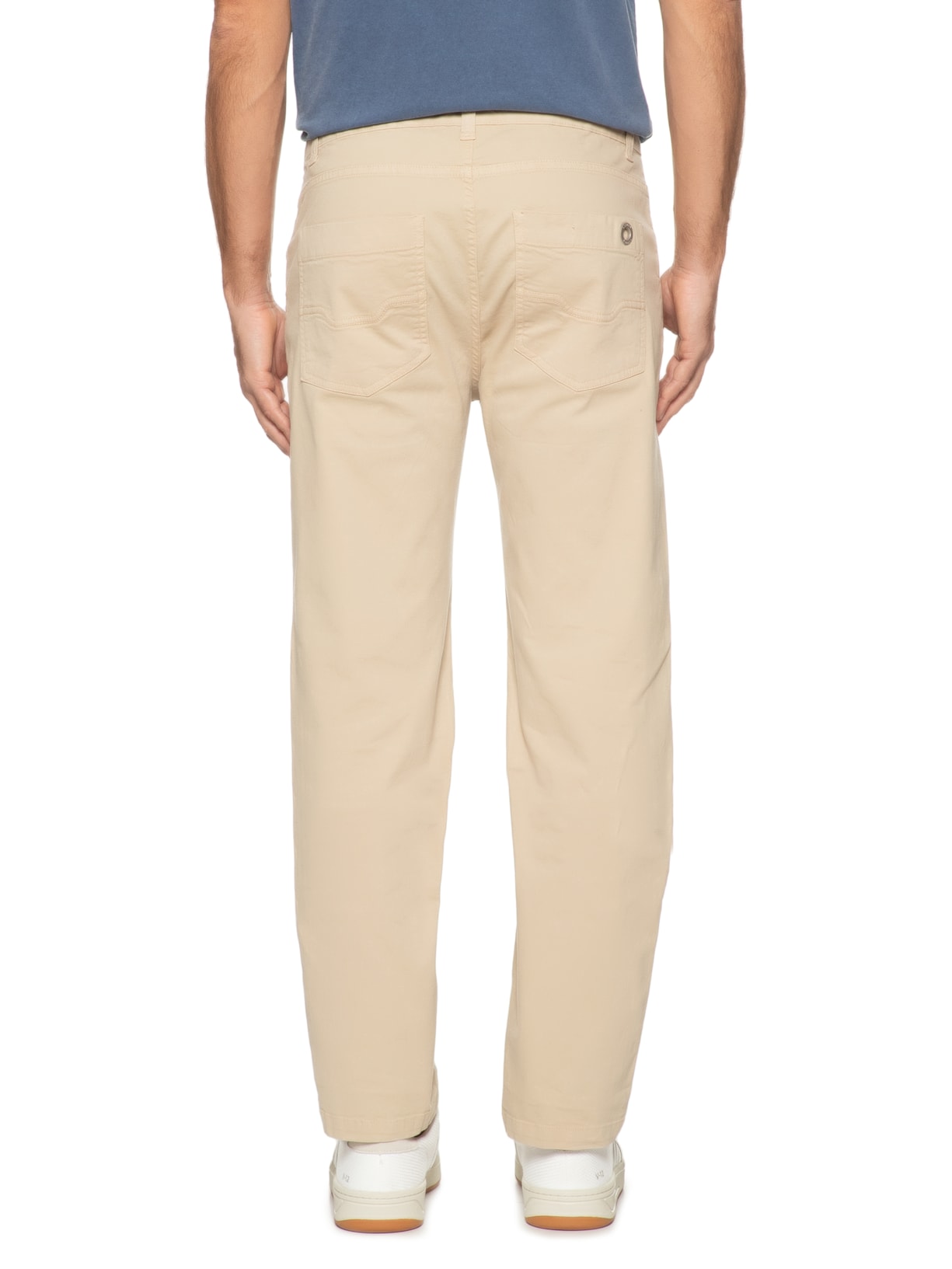 Calça Masculina Slim Jeans Denim E-Color Bege Osklen