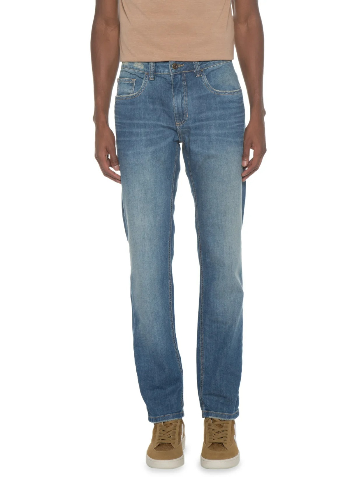 Calça Masculina Slim Jeans New Confort Black Slim Fit Azul Osklen