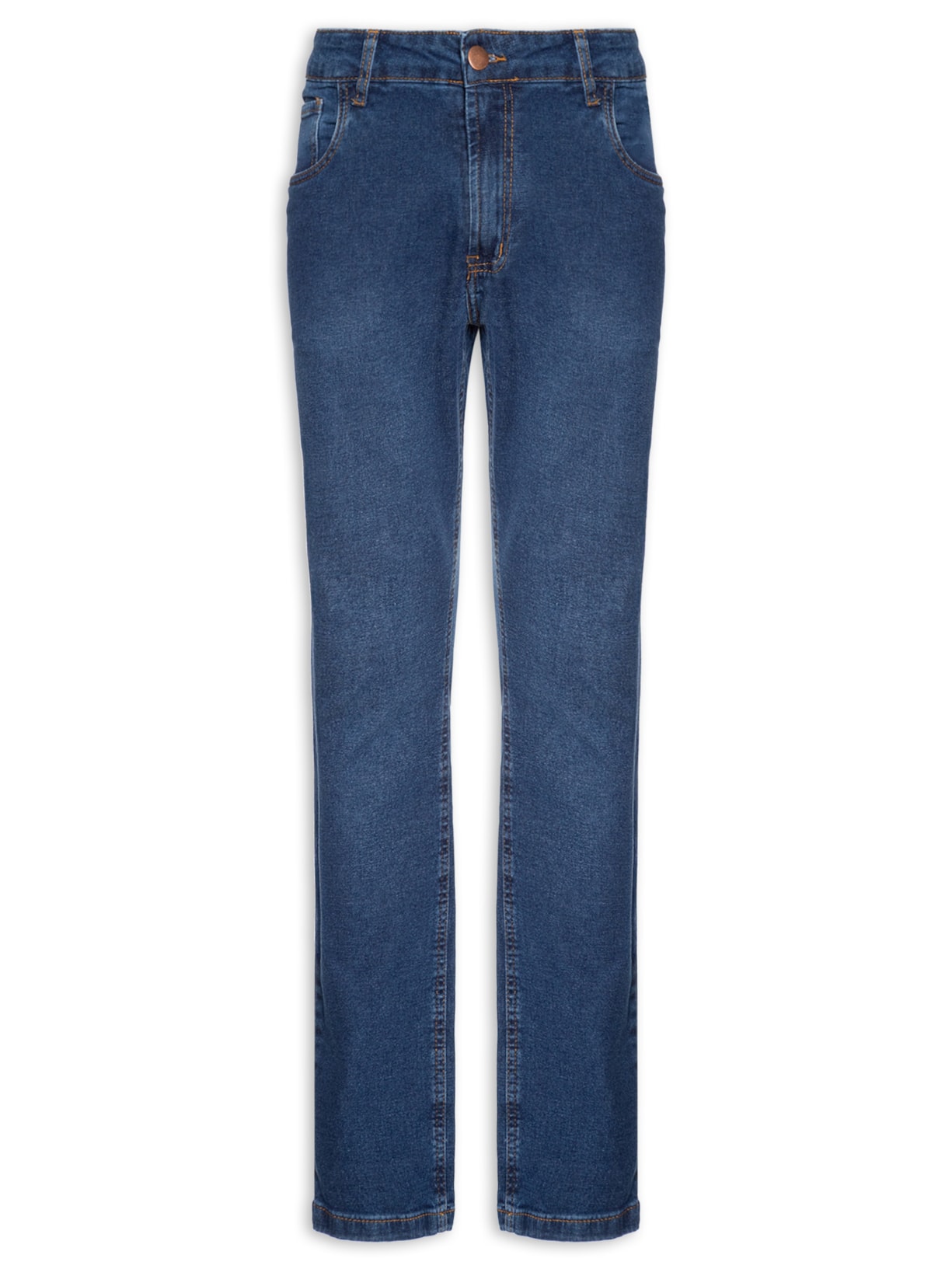 Calça Masculina Slim Jeans Stretch Azul Basiq Men