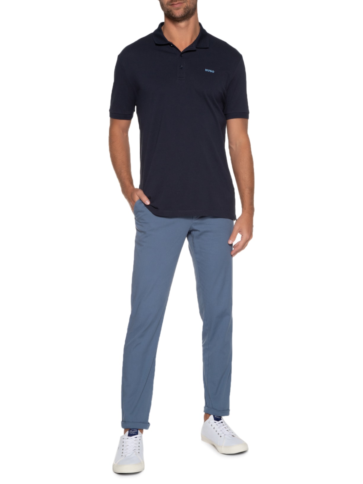 Calça Masculina Slim Kaito Azul Boss