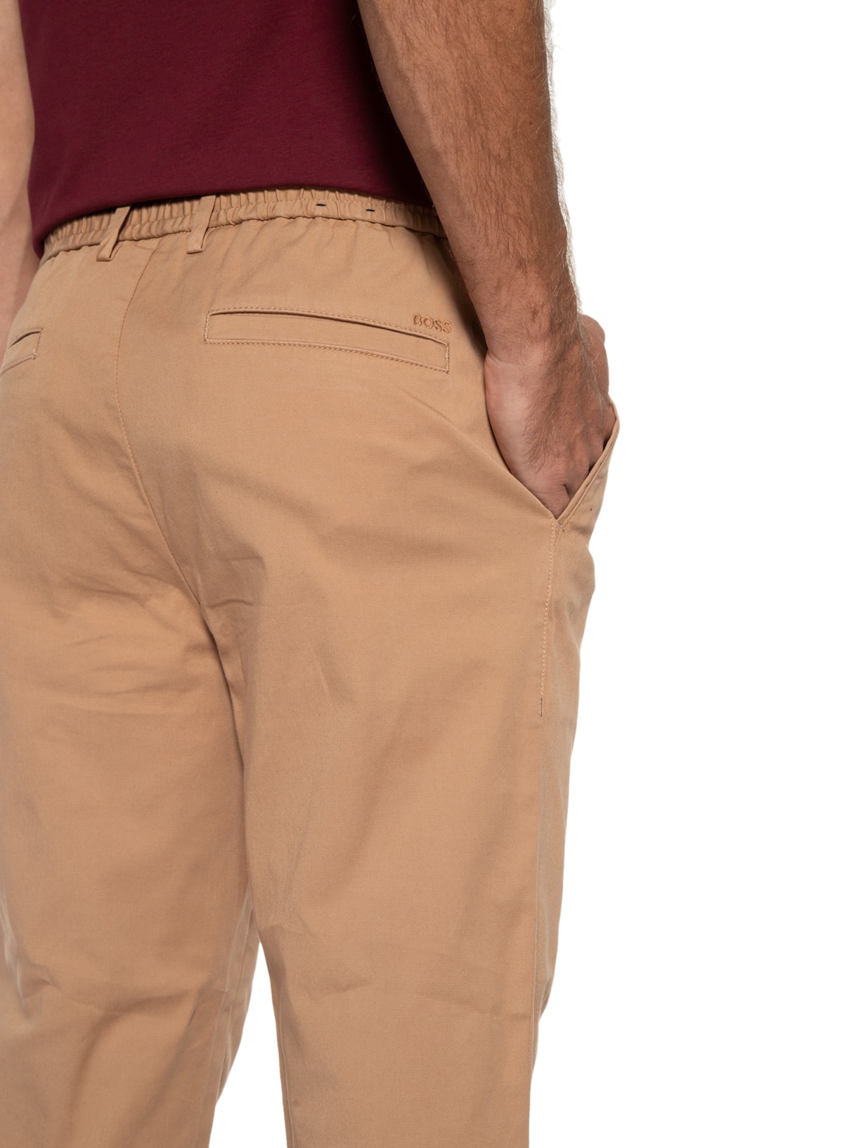 Calça Masculina  Slim Kane Bege Boss