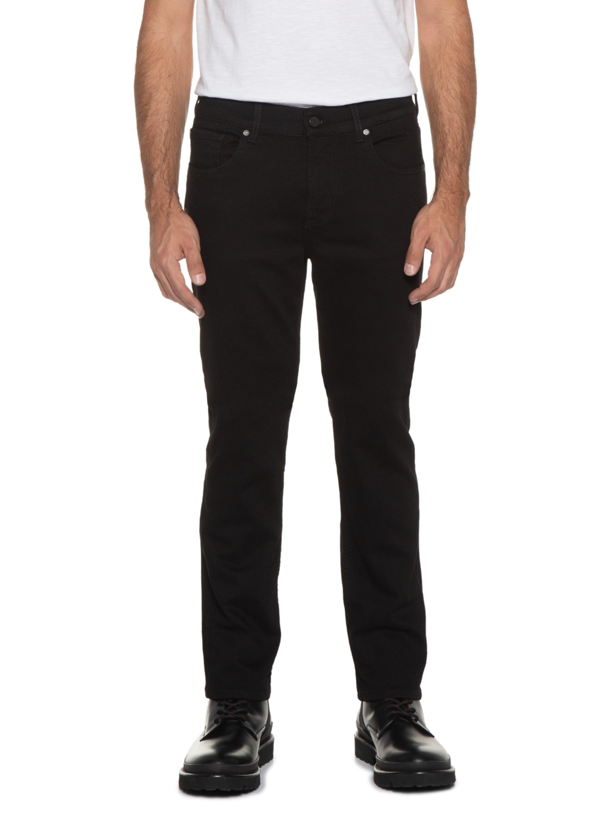 Calça Masculina Slimmy Luxe Performance Eco Rinse Preto 7 For All Mankind