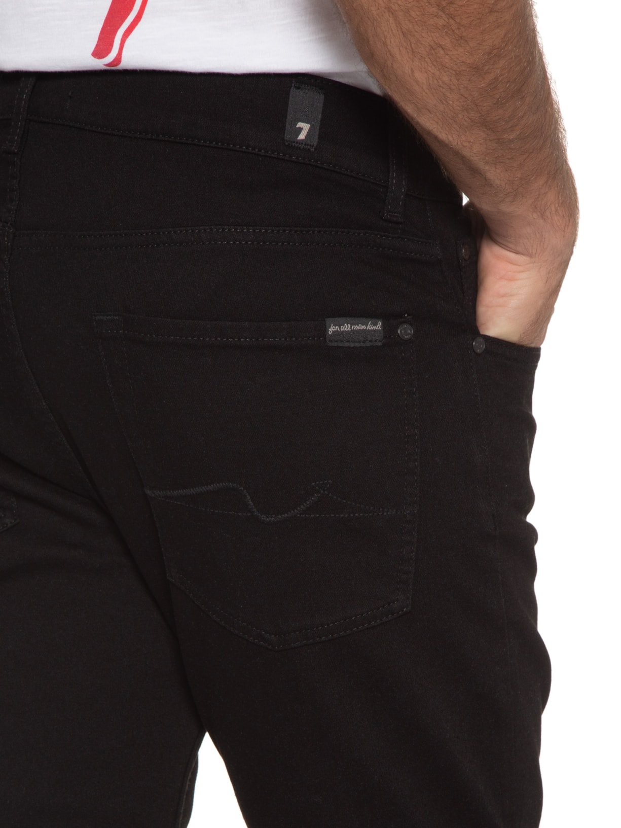 Calça Masculina Slimmy Luxe Performance Eco Rinse Preto 7 For All Mankind