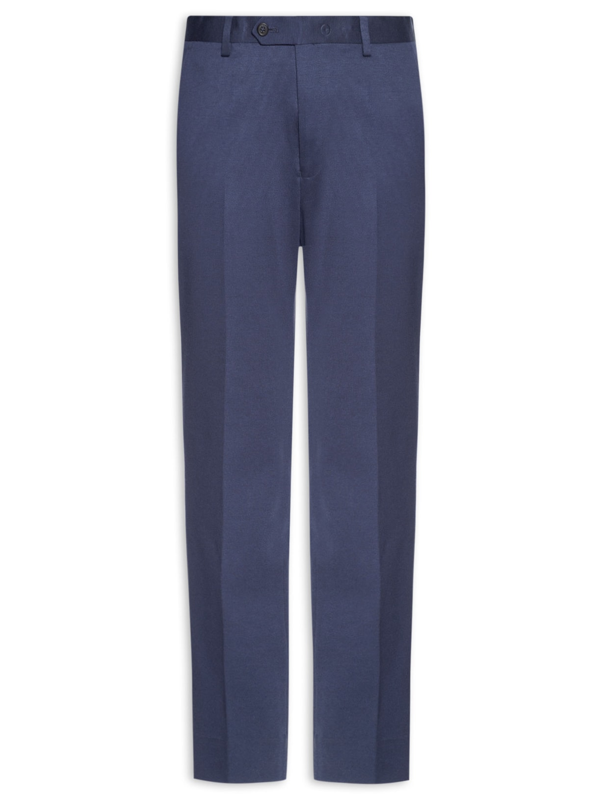 Calça Masculina Social Alfaiataria Malha Super Slim Fit Azul Aramis