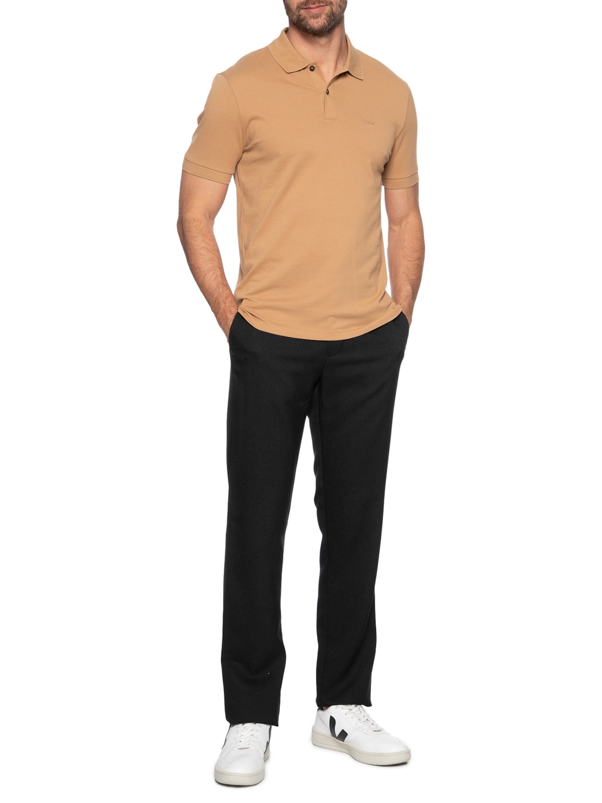 Calça Masculina Social Slim Preto '2 Essential