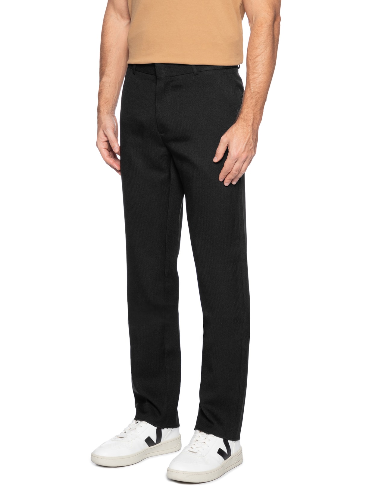 Calça Masculina Social Slim Preto '2 Essential