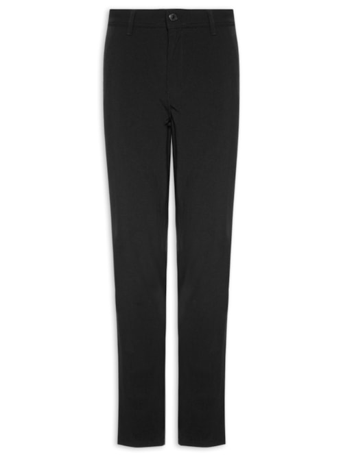 Calça Masculina Social Tech Fivela Lateral - Preto