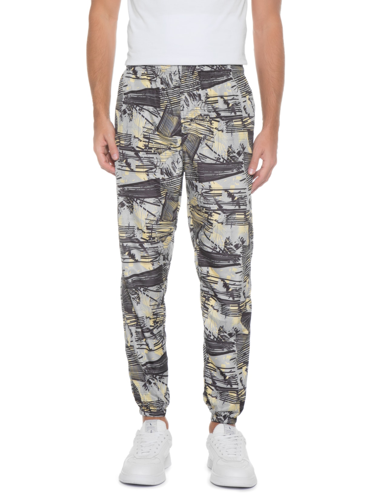 Calça Masculina Sport Nylon Cinza Torinno