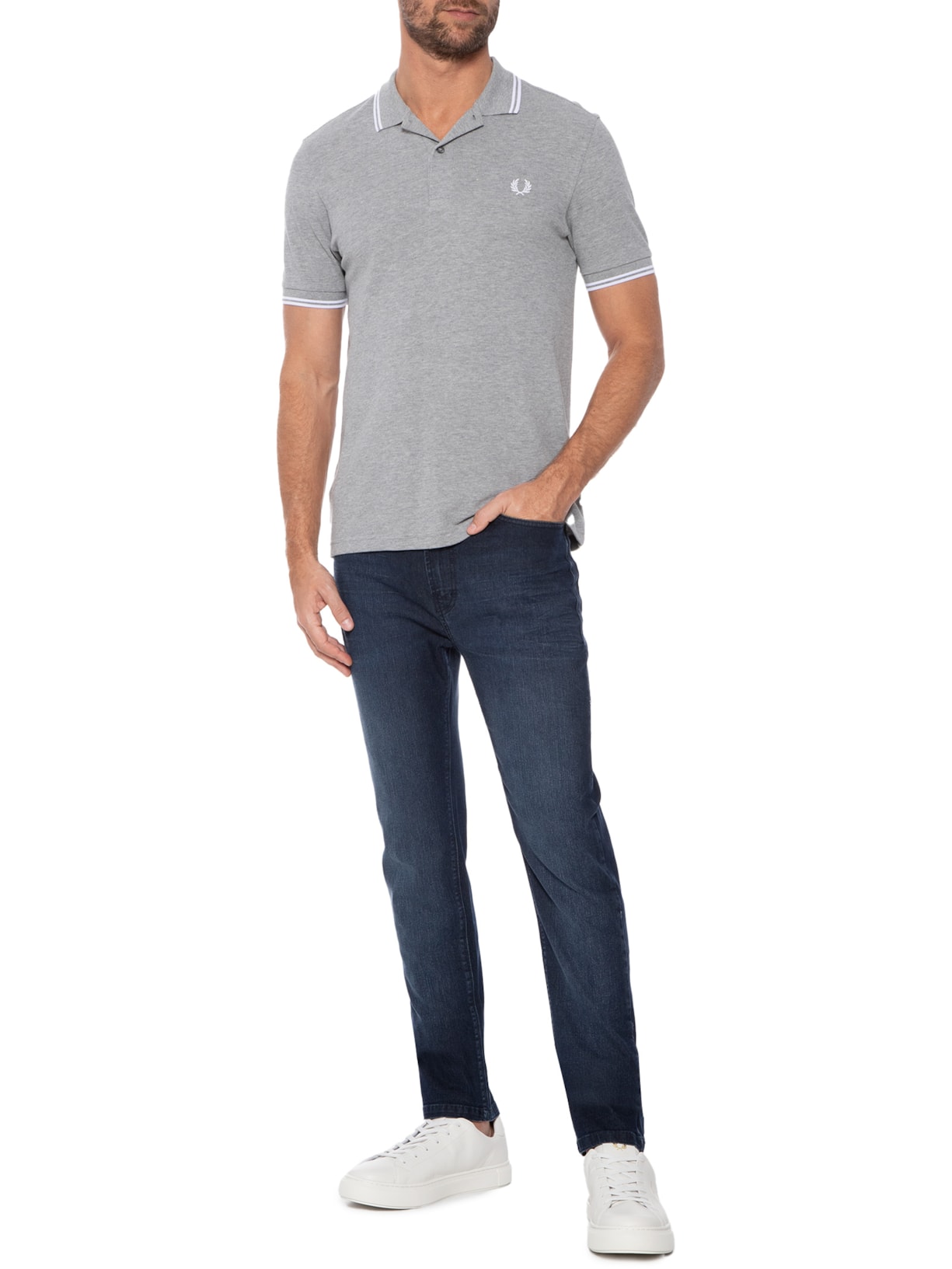 Calça Masculina Sprouting Ly Lii Slim 5 Pockets Azul Vr