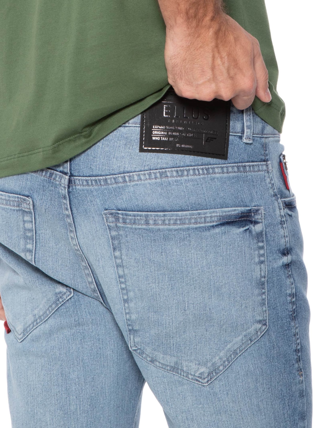 Calça Masculina Sprouting Ly Skinny Five Pockets Azul Ellus