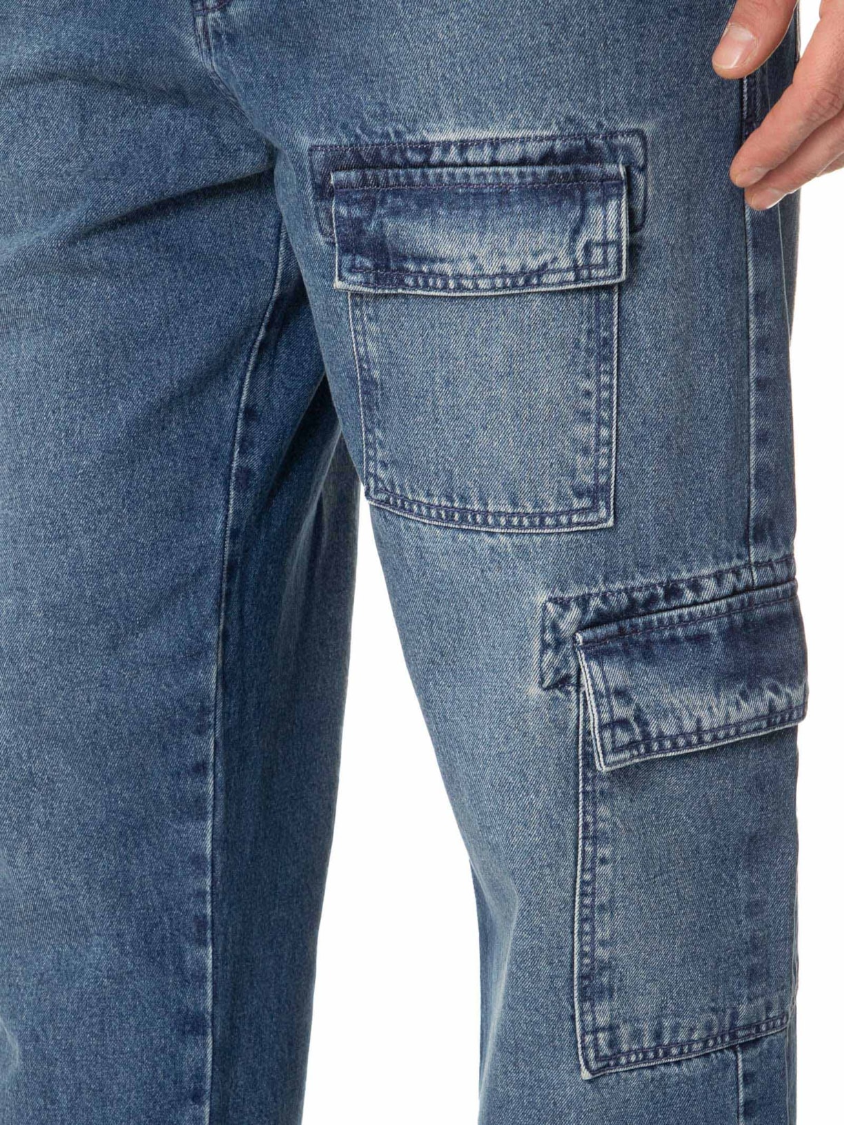 Calça Masculina Straight Cargo San Andres Azul John John