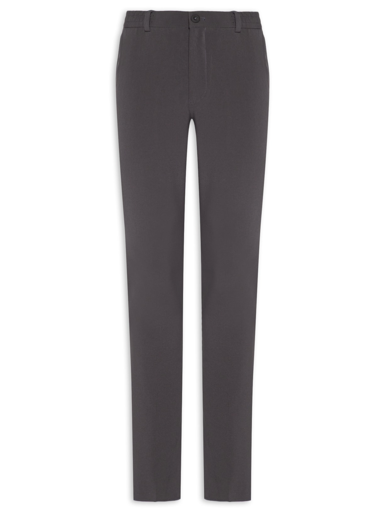 Calça Masculina Stretch Social Reta – Cinza '2 Essential