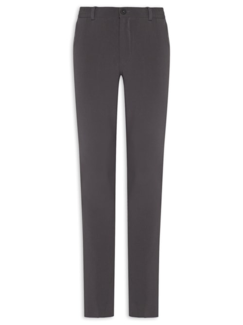 Calça Masculina Stretch Social Reta – Cinza
