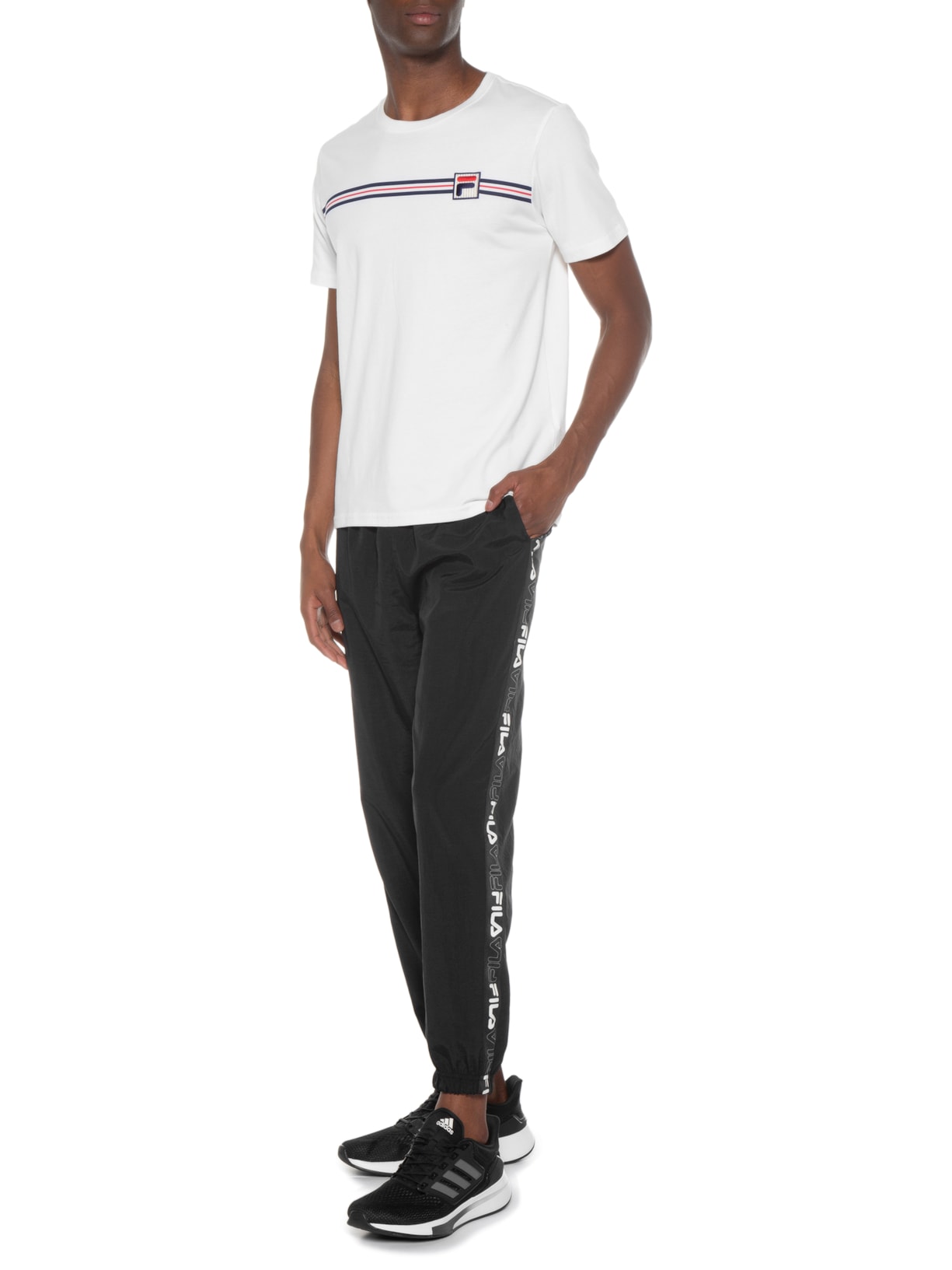 Calça Masculina Tape Preto Fila