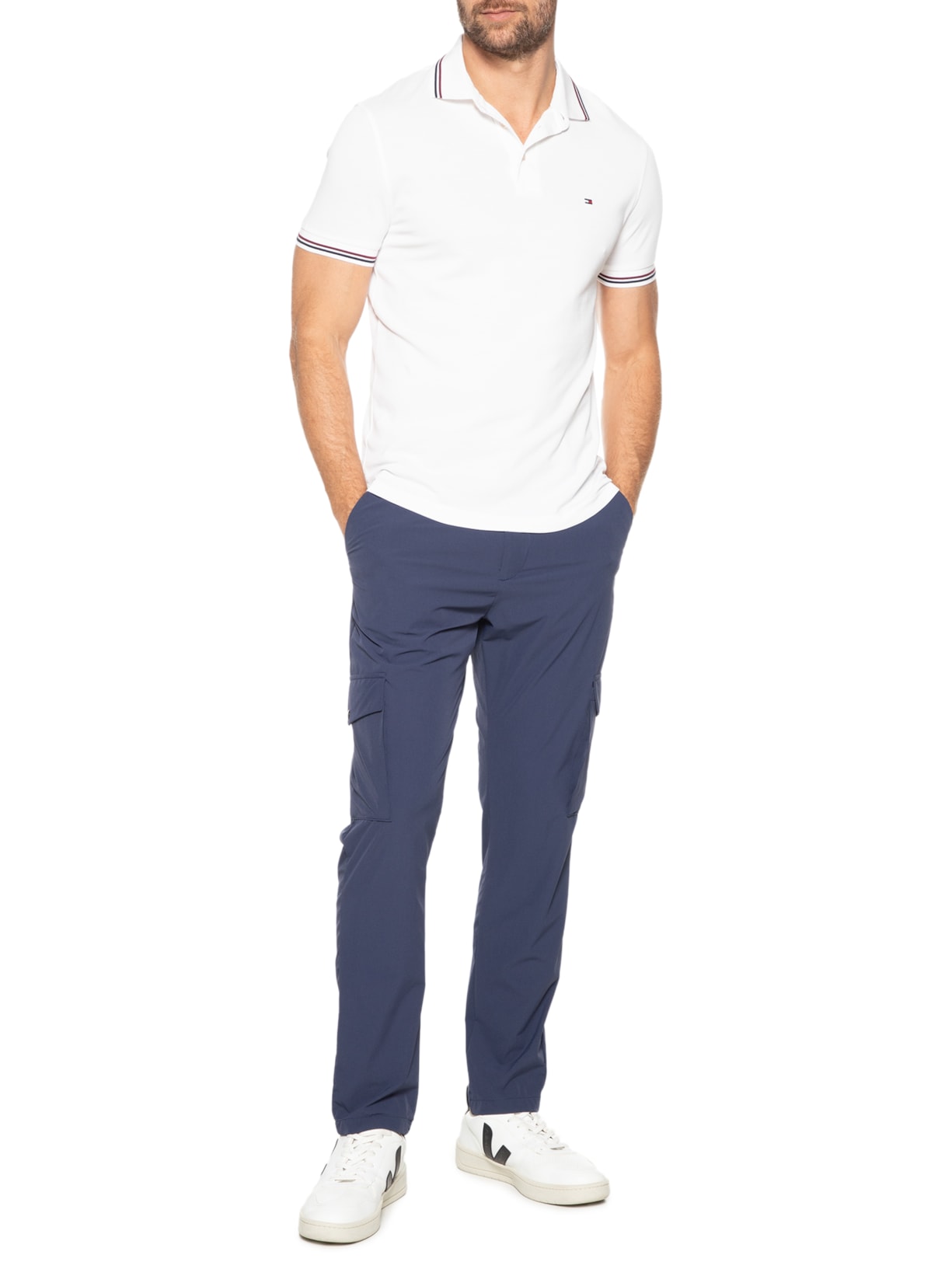 Calça Masculina Tech Alta Performance Cargo Azul  '2 Essential