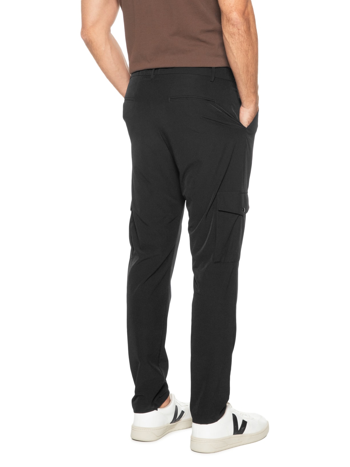 Calça Masculina Tech Alta Performance Cargo Preto '2 Essential