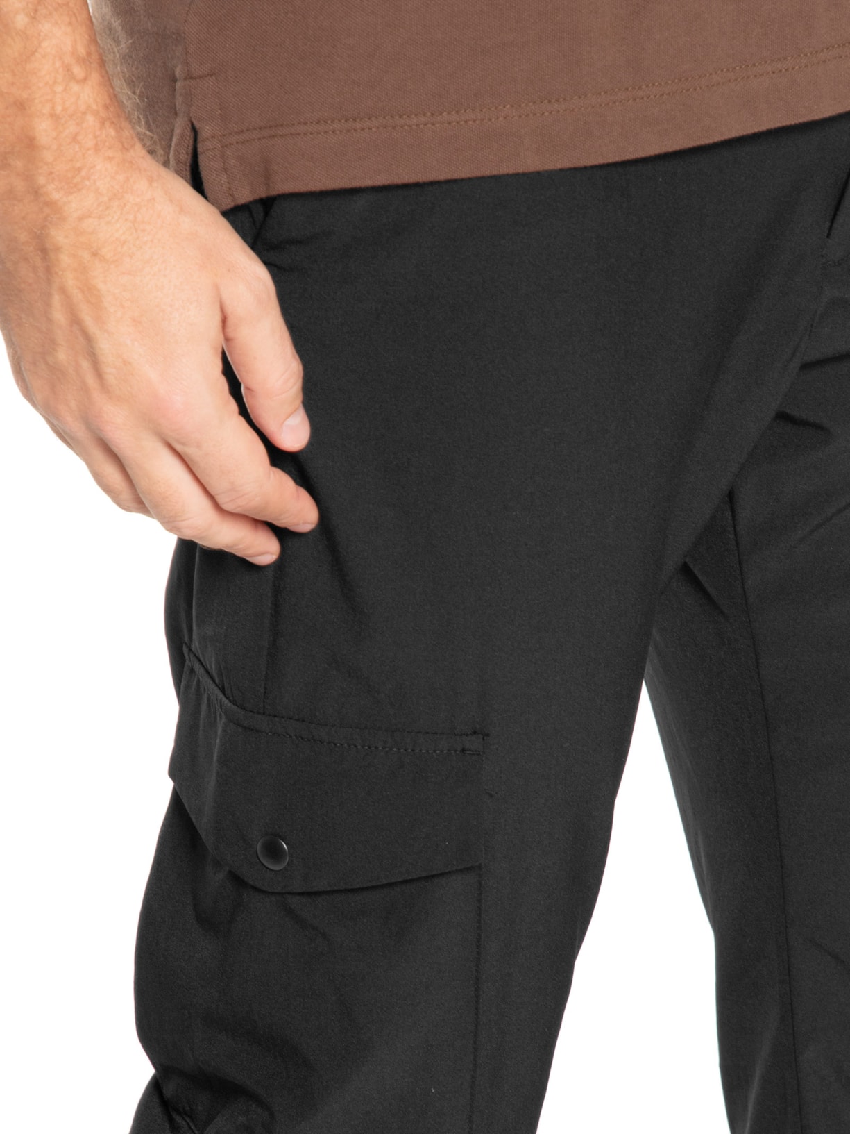 Calça Masculina Tech Alta Performance Cargo Preto '2 Essential