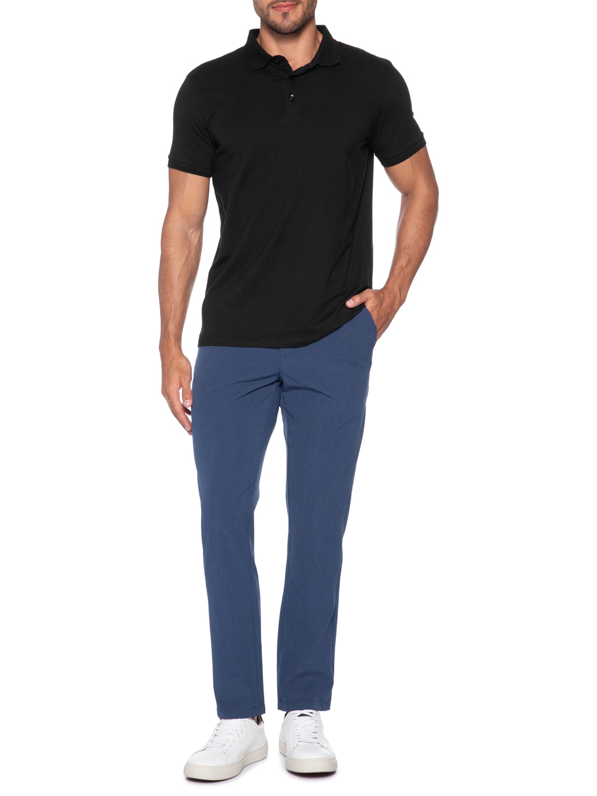 Calça Masculina Tech Dots Respirável Azul '2 Essential
