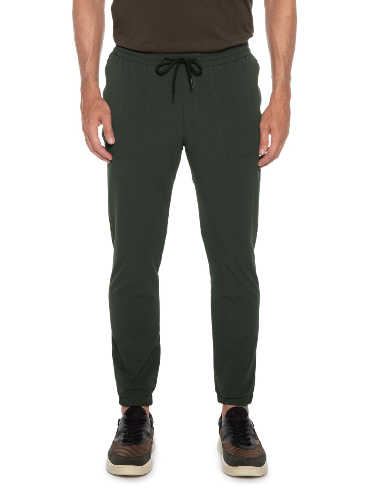 Calça Masculina Techno Flex Com Punho Cinza Jab