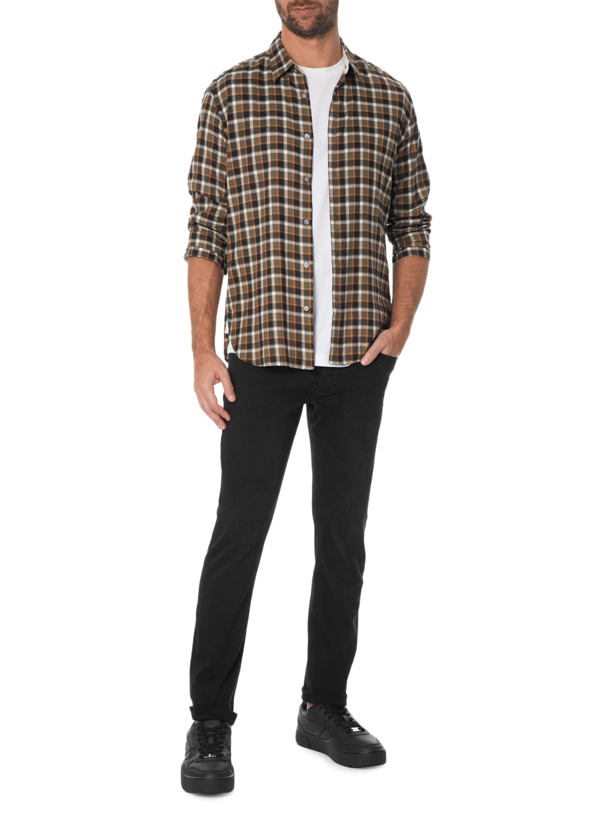 Calça Masculina Tecido Plano D-luster L.32 Preto Diesel