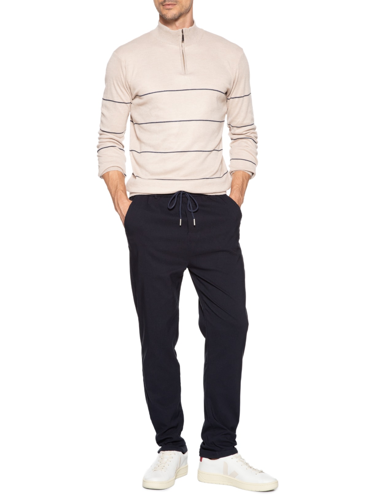 Calça Masculina Tecnológica Comfy Cós Elástico Azul '2 Essential