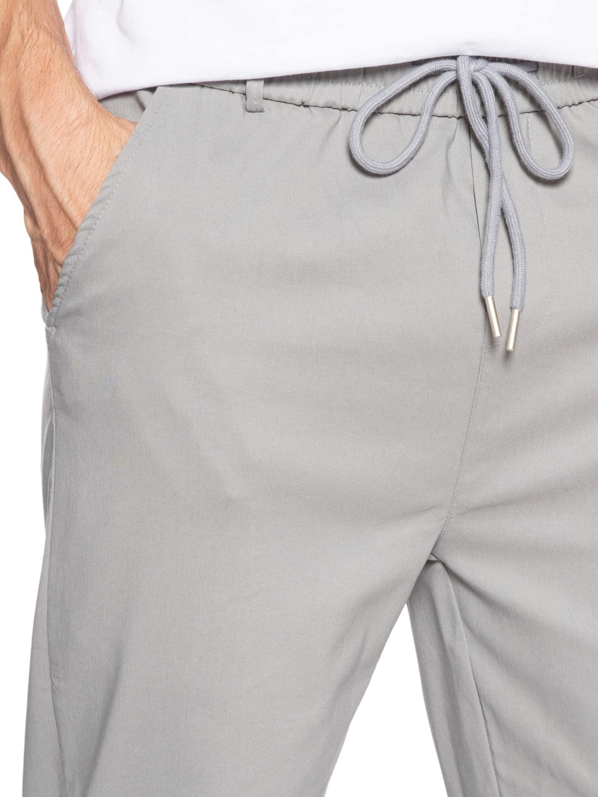 Calça Masculina Tecnológica Comfy Cós Elástico Cinza '2 Essential