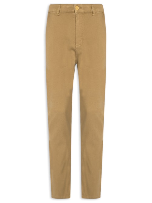 Calça Masculina Texture Comfort Cotton - Bege