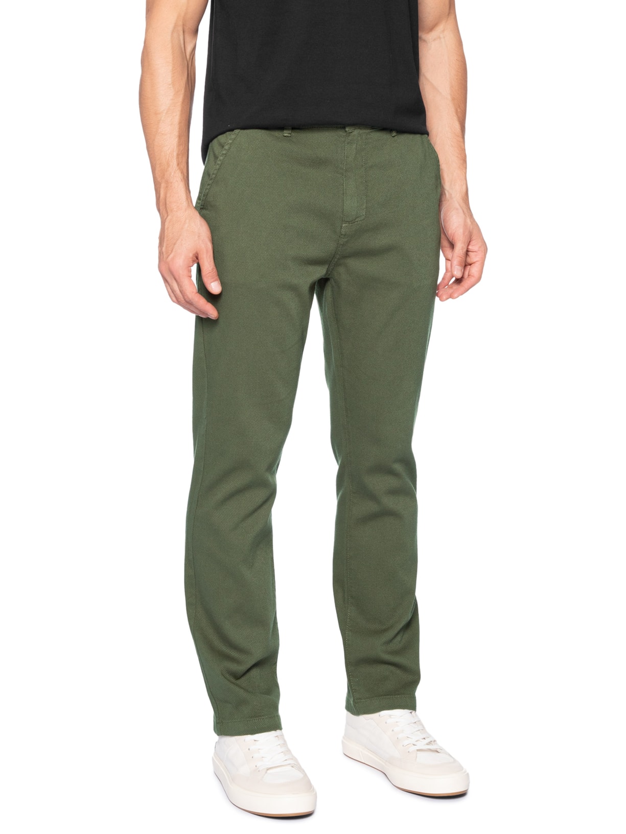 Calça Masculina Texture Comfort Cotton Verde Osklen
