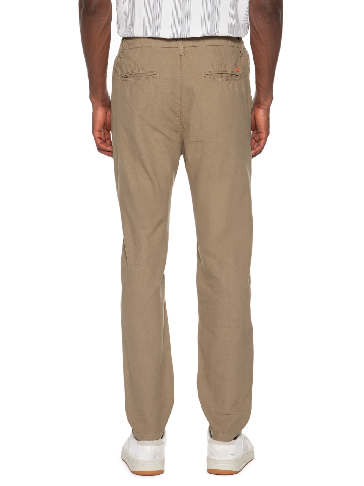 Calça Masculina Tintura Linen Bege  Jab