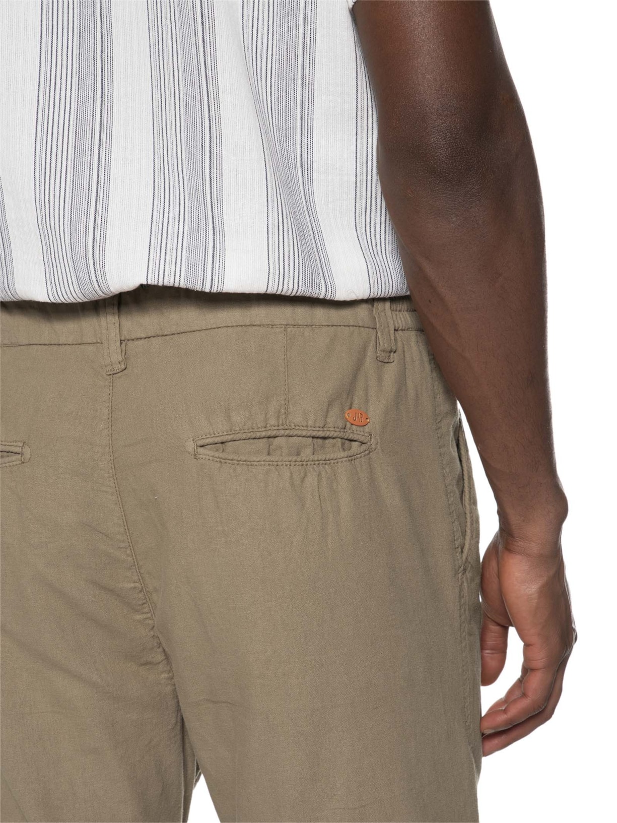 Calça Masculina Tintura Linen Bege  Jab