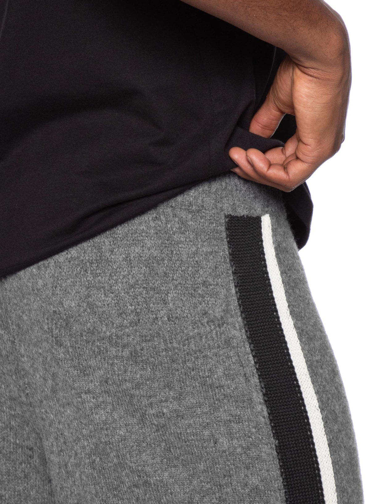 Calça Masculina Tricot Side Tape Cinza Osklen