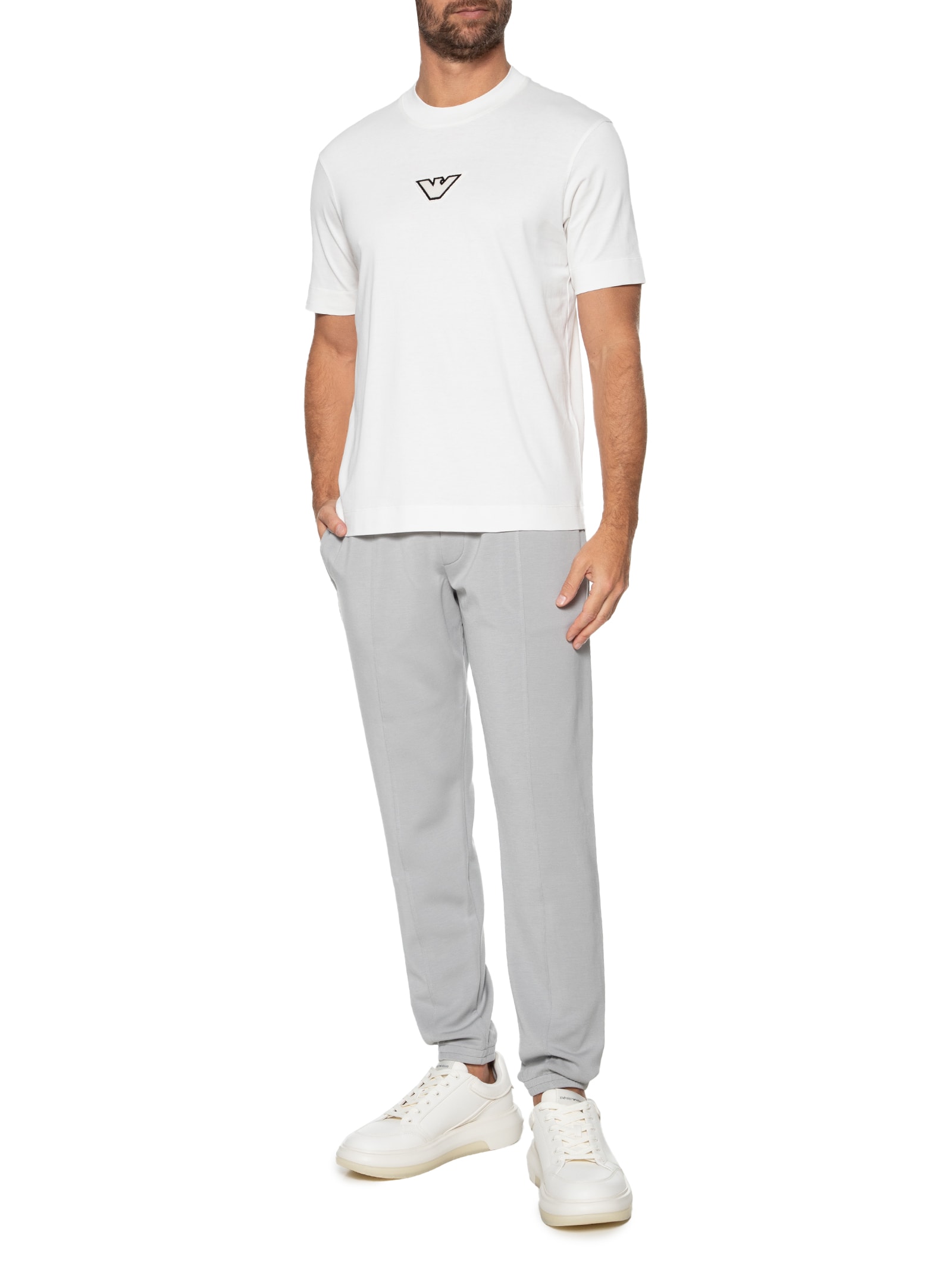 Emporio Armani - Calça Masculina Trouser - Cinza