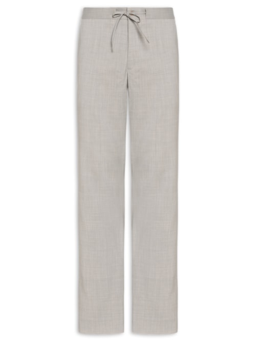 Calça Masculina U18454 Social Cadarço Lã Fria - Bege