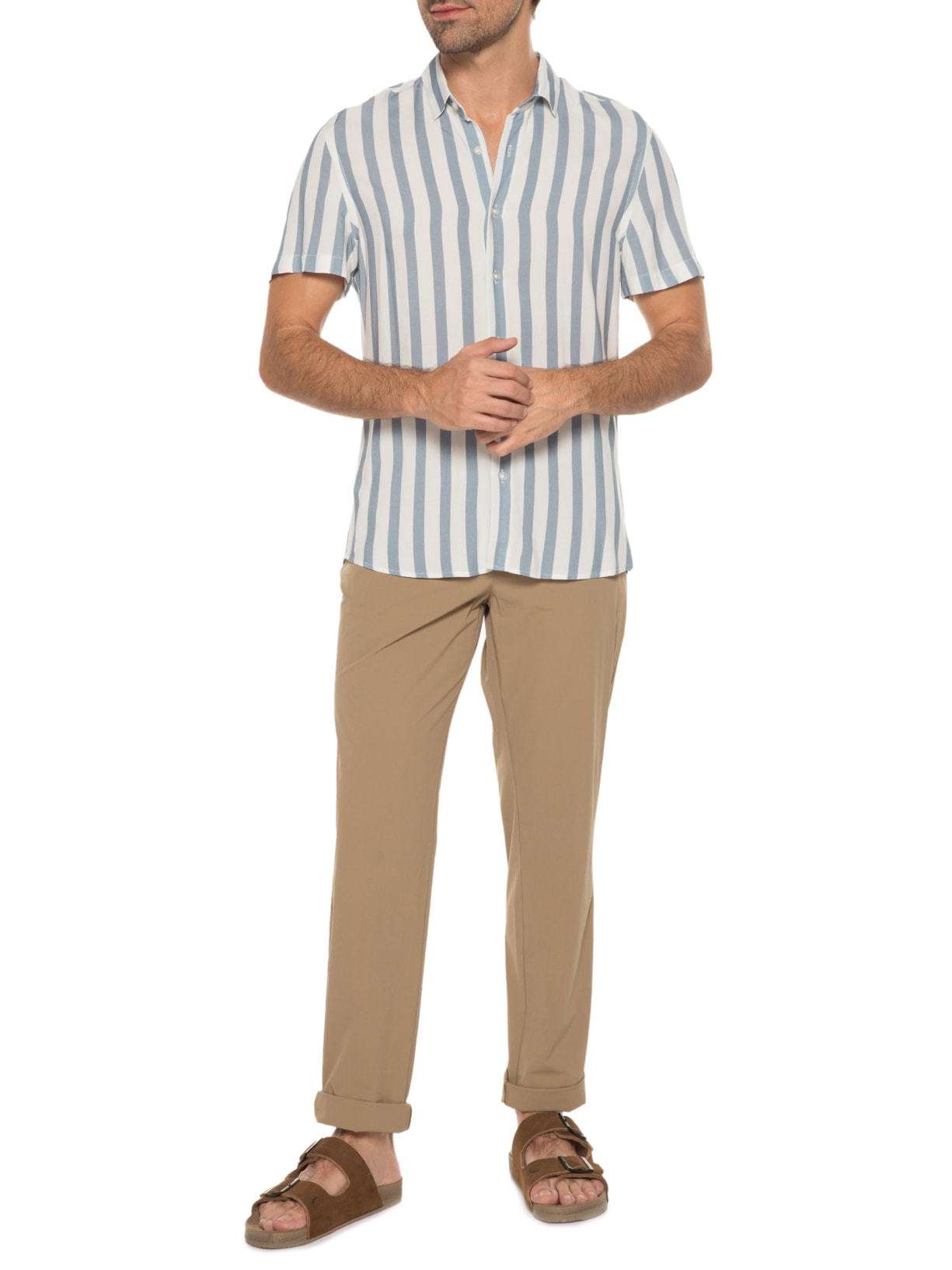 Calça Masculina Urban Easy Tech Marrom Foxton