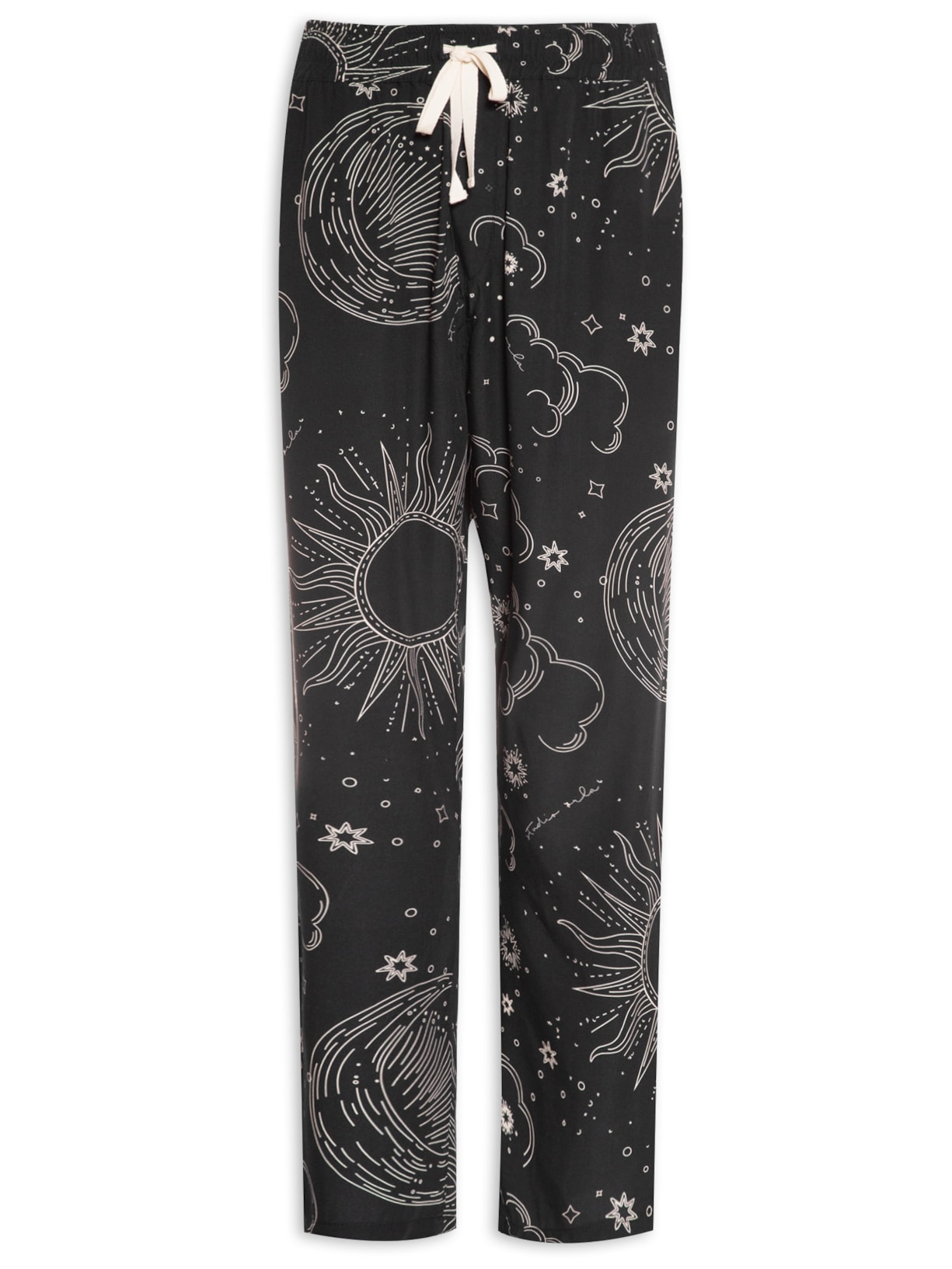 Calça Masculina Viscose Astros - Preto