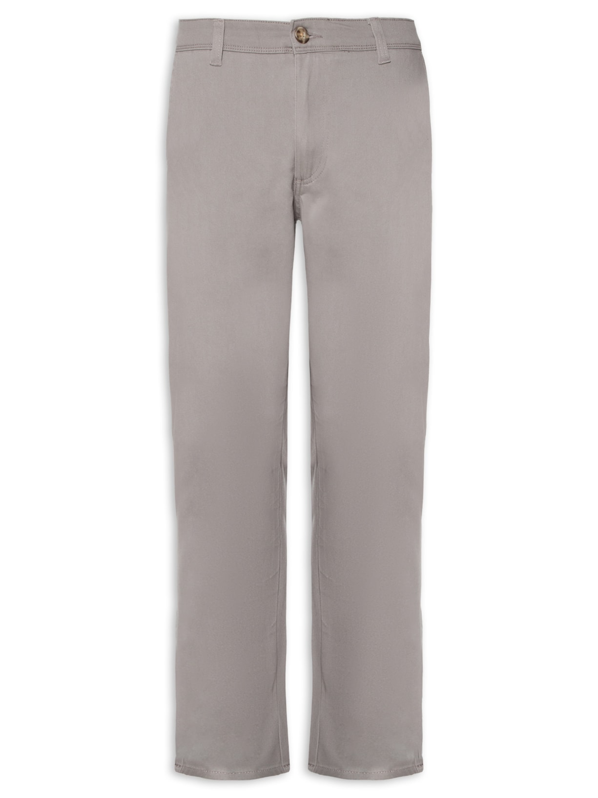 Calça Masculino Sarja Com Elastano - Cinza