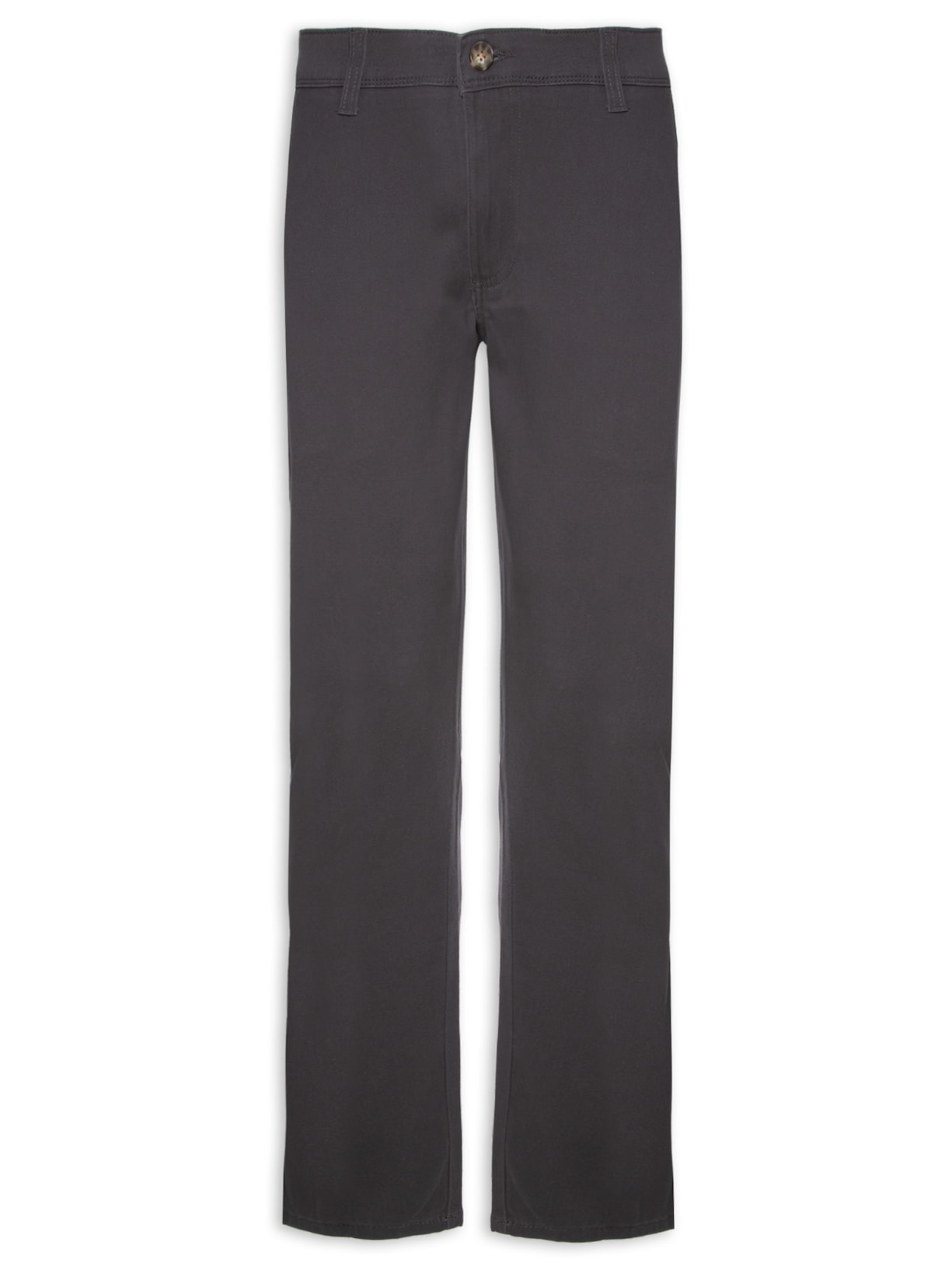 Calça Masculino Sarja Com Elastano - Cinza