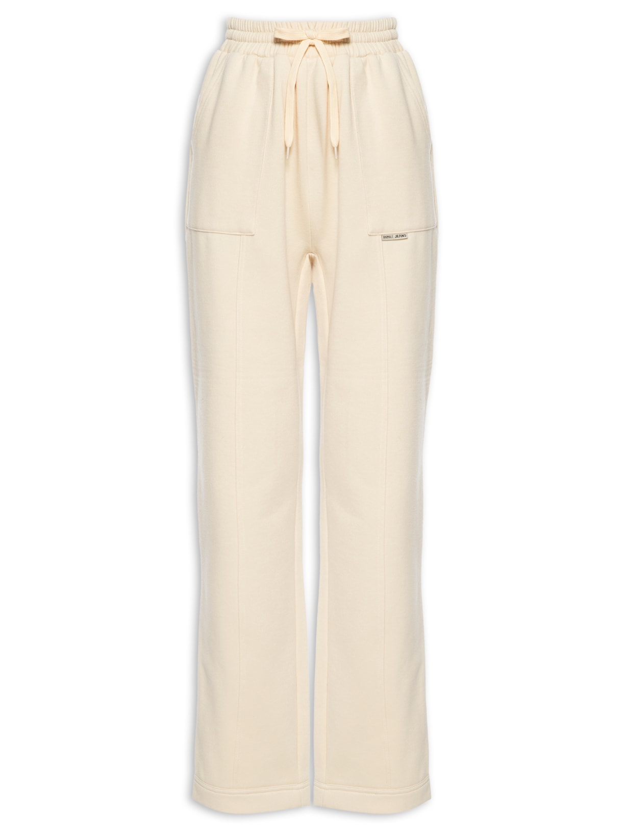 Calça Moletom Felpuda Diferenciada - Amarelo