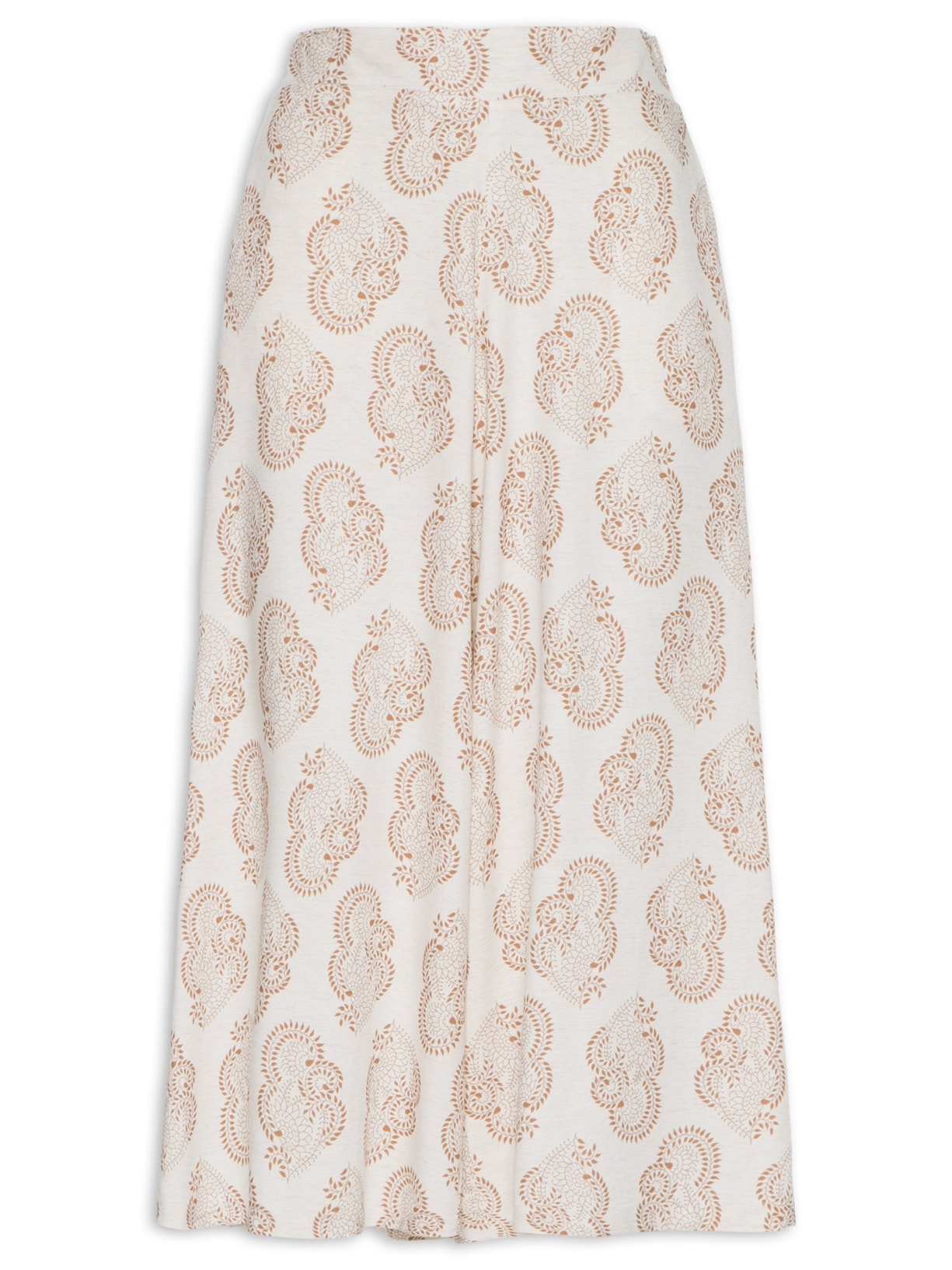 Calça Pantacourt Estampada Linho Lakshmi Yogini