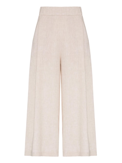Calça Pantacourt Linho Natural