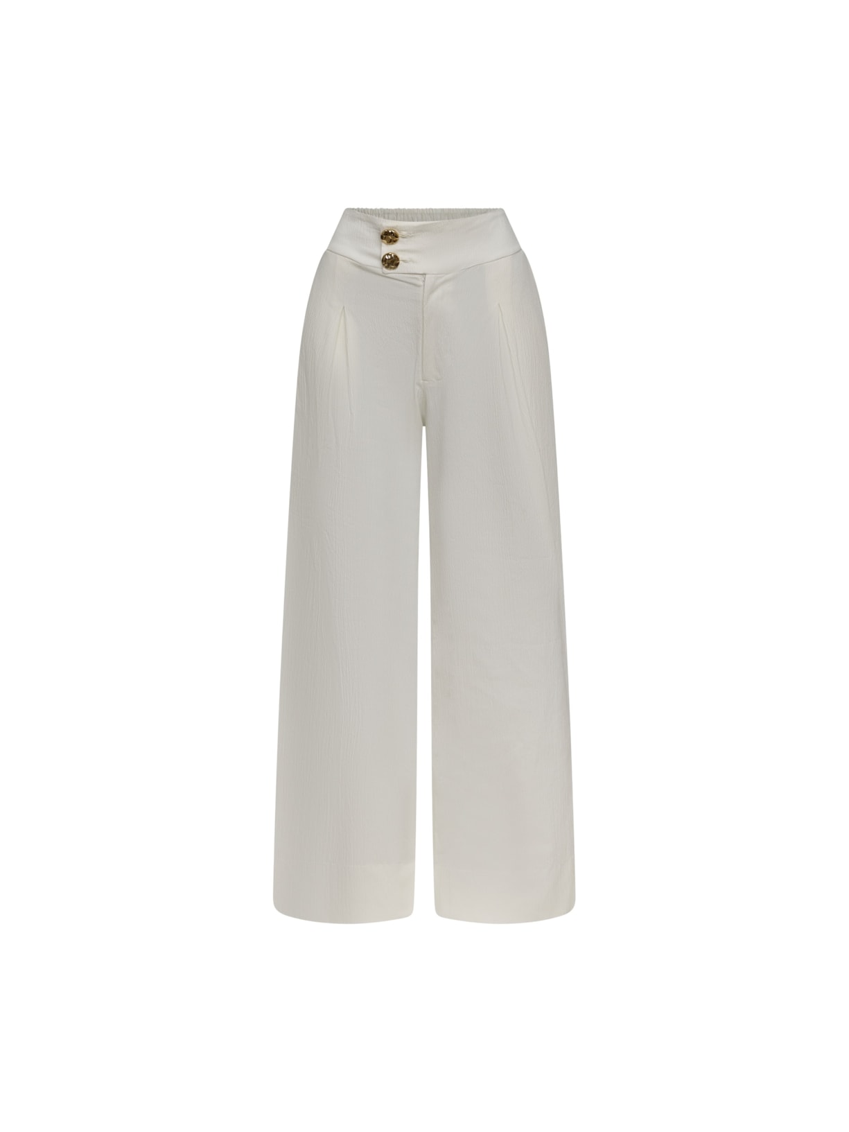 Calça Pantalona Ciclos Texturas - Off White